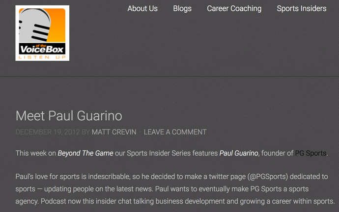 Meet Paul Guarino